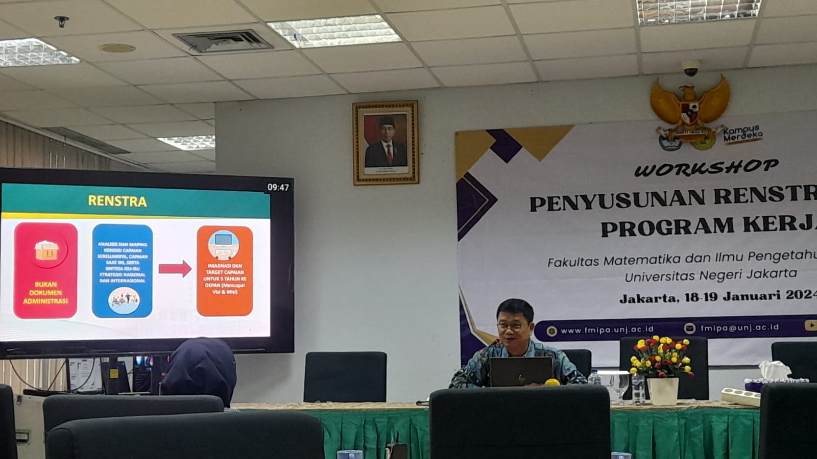 Sampul Workshop Penyusunan Renstra dan Program Kerja FMIPA UNJ