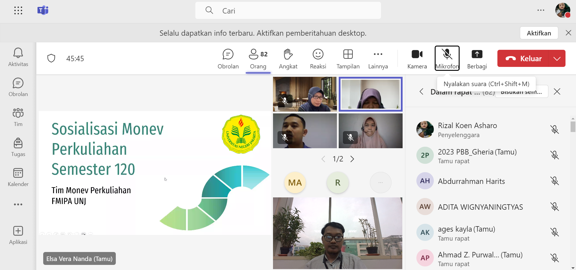 Sampul Sosialisasi MONEV Perkuliahan Semester 120